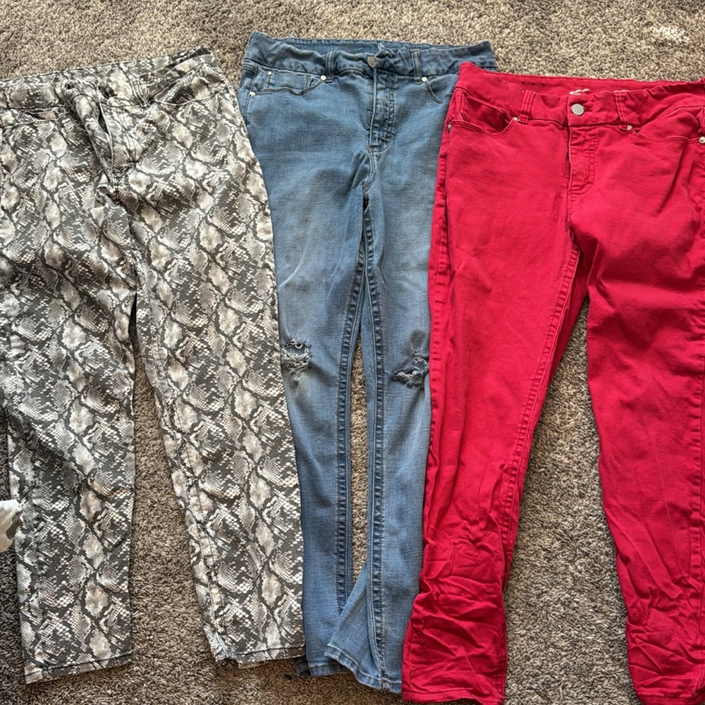 Size 16 Seven 7 For All Mankind Tummyless Women's Jeans bundle of 3